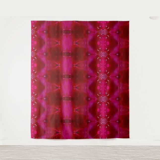 Red Ikat Wandteppich (Vorderseite)