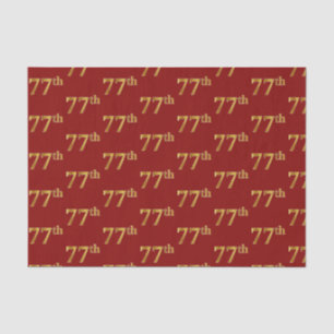 Red, Imitate Gold 77. (77.-7.) Veranstaltung Seidenpapier