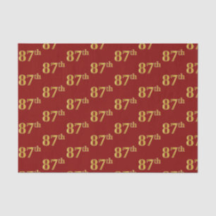 Red, Imitate Gold 87. (siebenundachtzig) Veranstal Seidenpapier