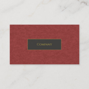 Red Imitats Business Card Visitenkarte