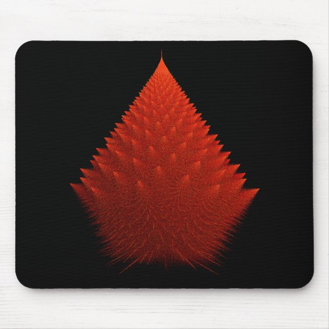 Red Incendia Script Fractal Mousepad (Vorne)