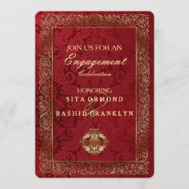 Red Indian Wedding - Verlobung Card Einladung