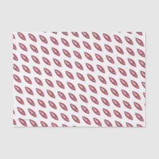 Red Inflated Kayak Fun Whitewater Theme Seidenpapier