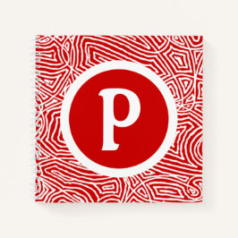 Red Initial Notizbuch