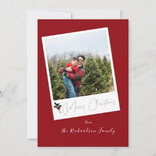 Red Instant Foto Frohe Weihnachten