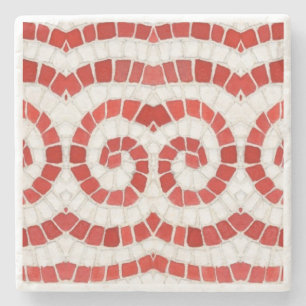 RED IONIC MOSAIC Marbella Stone Untersetzer