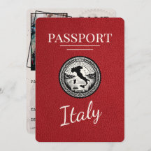 Red Italy Passport