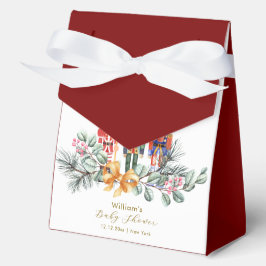 Red It's Cold Outside Nutcracker Baby Shower  Geschenkschachtel