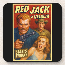 "RED JACK VON VISALIA" Achterbahn. #1 VON 6. Getränkeuntersetzer