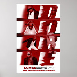 RED James Dore' Poster Weißer Hintergrund