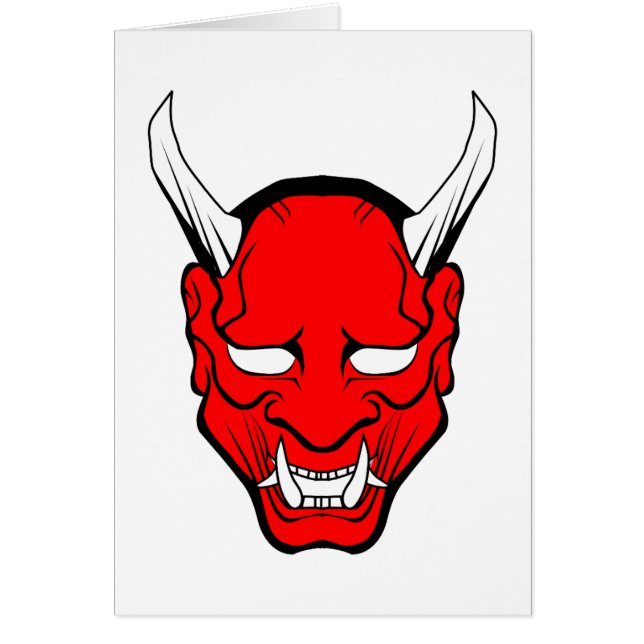 Red Japanese Hannya Mask (Vorne)