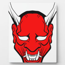 Red Japanese Hannya Mask