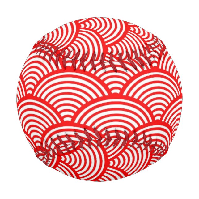 Red Japanese Wave Baseball (Vorderseite)
