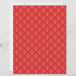Red Japanisch Scales Muster Scrapbook Paper