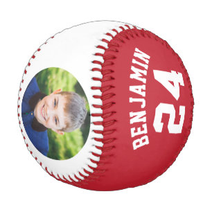 Red Jersey Nummer und Foto Baseball