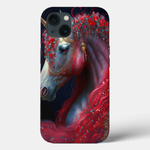 Red Jeweln Unicorn Fantasy Art Case-Mate iPhone Hülle