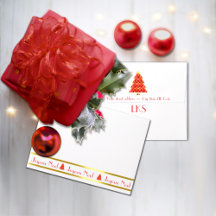 Red Joyoux Weihnachten Envelope