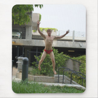 Red Jumps! Mousepad