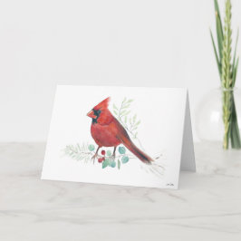 Red Kardinal Bird Holiday Card Karte