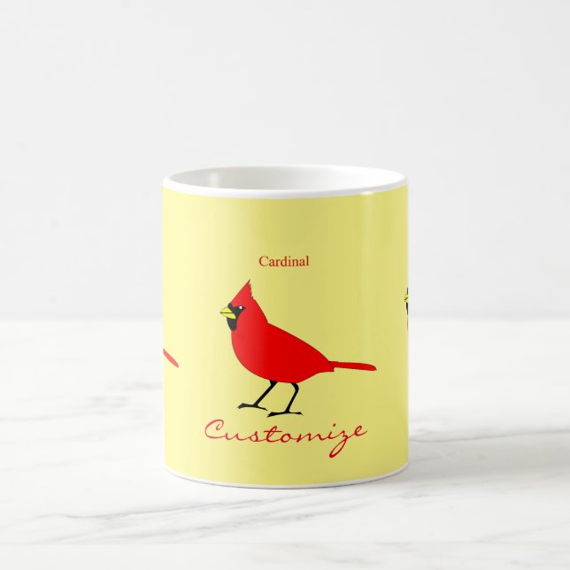 Red Kardinal Bird Thunder_Cove Kaffeetasse (Mittel)