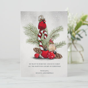 Red Kardinal Bird Watercolor Winter Weihnachten