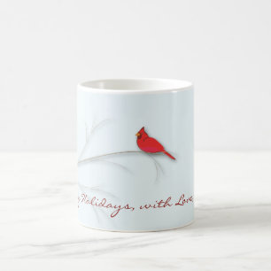 Red Kardinal Editable Tasse