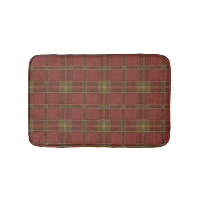 Red Kariert Bath Mat Badematte (Vorderseite)