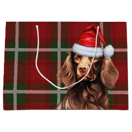 Red Kariert Boykin Spaniel Dog Lover Holiday Große Geschenktüte