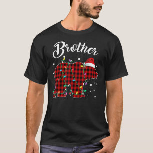 Red Kariert Brother Bear Matching Buffalo Pajama T T-Shirt