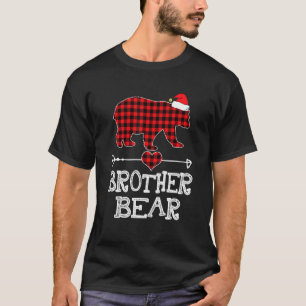 Red Kariert Brother Bear Matching Pajama Family T-Shirt