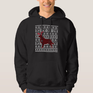 Red Kariert Buffalo Golden Retriever Dog Weihnacht Hoodie
