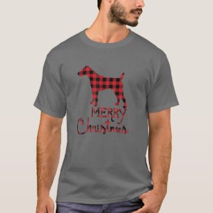 Red Kariert Fox Terrier Lover Christmas Matching F T-Shirt