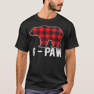 Red Kariert GPaw Buffalo Matching Family Pop Pajam T-Shirt