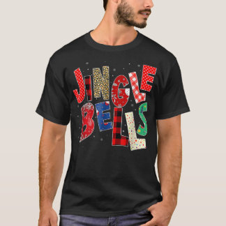 Red Kariert Jingle Bells Christmas Family Pajama T-Shirt