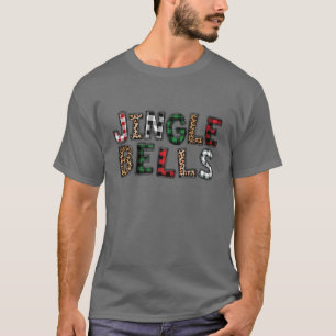 Red Kariert Jingle Bells Christmas Family Pajama T-Shirt