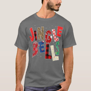 Red Kariert Jingle Bells Christmas Family Pajama T T-Shirt