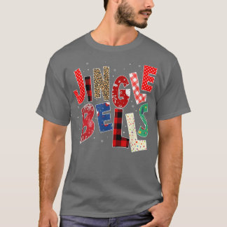 Red Kariert Jingle Bells Christmas Family Pajama T T-Shirt