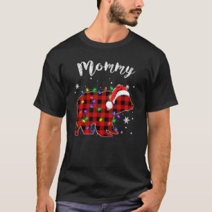Red Kariert Mommy Bear Buffalo Family Pajama Chris T-Shirt