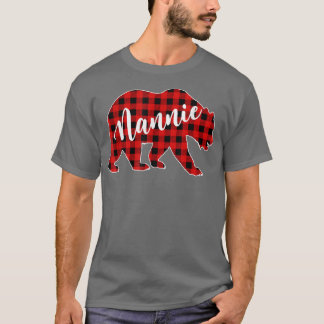 Red Kariert Nannie Bear Matching Buffalo Family Pa T-Shirt