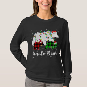 Red Kariert Oncle Bär Pajama Matching Family Chris T-Shirt