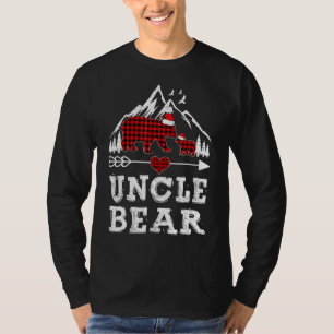 Red Kariert Oncle Bear Matching Pajama Family 1 T-Shirt