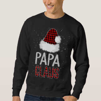 Red Kariert Papa Claus Design - Matching Family Fu Sweatshirt