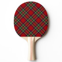 Red Kariert Ping Pong Paddle