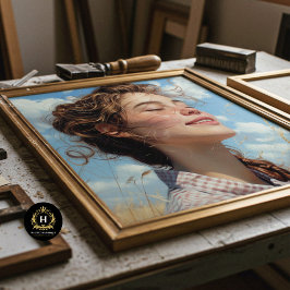 Red Kariert Prairie Girl | Joyful Country Découpag Seidenpapier