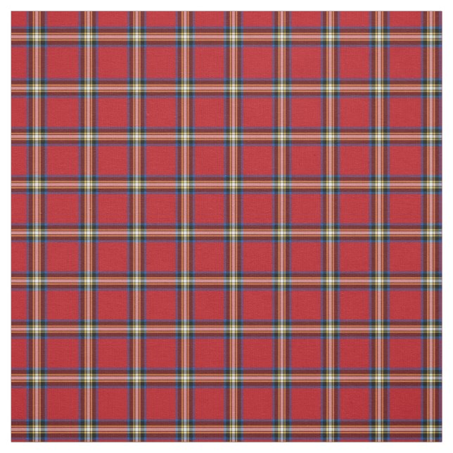 Red Kariert, Royal Stewart Tartan Stoff (Muster)