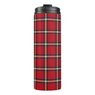 Red Kariert, Royal Stewart Tartan Thermosbecher