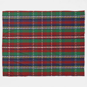 Red Kariert Scottish Rustic Flannel Print Fleecedecke