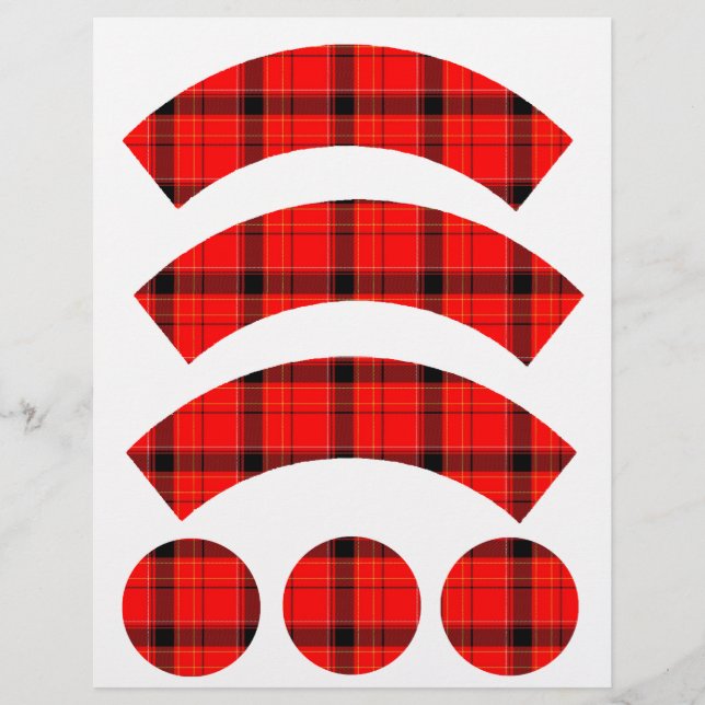 Red Kariert Tartan Pattern (Vorderseite)