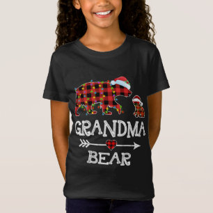 Red Kariert Xmas Matching Family Weihnachten Oma B T-Shirt