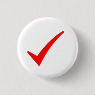 Red Karo Mark Button